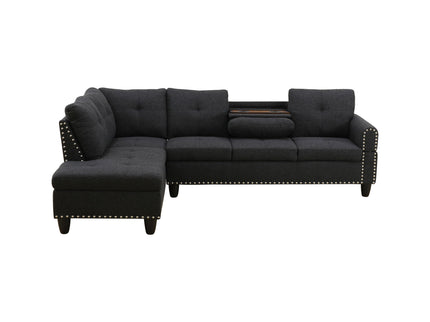 L - Shaped Sectional Sofa With Movable Left Chaise