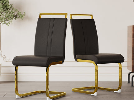Side Dining Room Chair, Padded Seat High Back