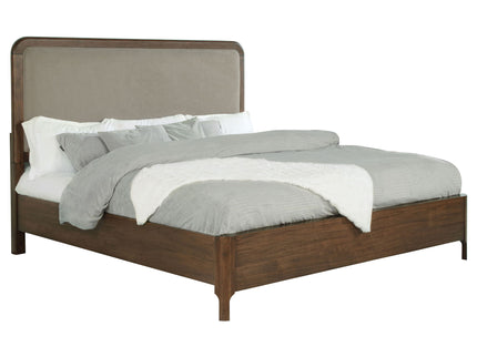 Eastern King Panel Bed - Walnut