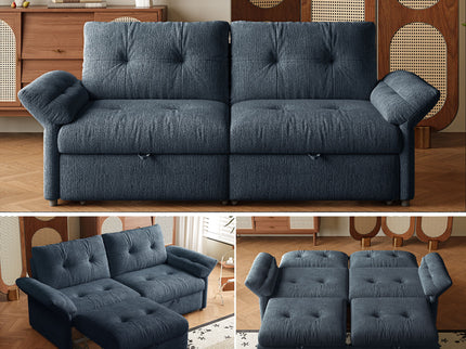 Sofa Bed, 2 In 1 Design For Living Rooms