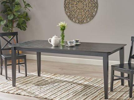 Farmhouse Charm Dining Table With Square Leg