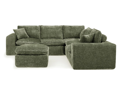 Sectional Sofa With Moveable Ottoman