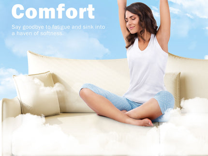 King Pull Out Sofa Bed, 3-In-1 Convertible Bed With 3 Pillows