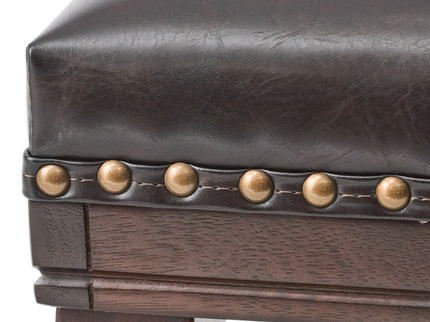 Elegant Saddle Stool With Curved Seat Comfort - Brown