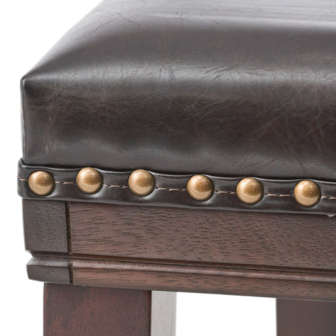 Elegant Saddle Stool With Curved Seat Comfort - Brown