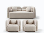 Beige / 3 Pc. Loveseat, 2 Chairs