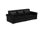 Black / Faux Leather