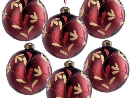 Christmas Ball Glass Decorative Hanging Ball Christmas Tree Ornaments, For Holiday Party Decorations
