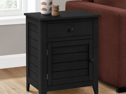 Accent Nightstand, Storage Drawer, Transitional