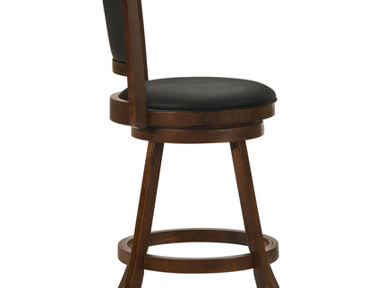 Swivel Stool With Swivel Base (Set of 2) - Black / Brown