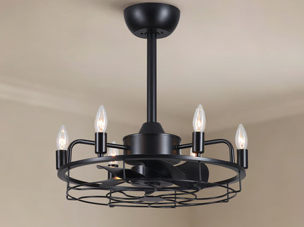 Modern Farmhouse Ceiling Fan, Adjustable Hanging