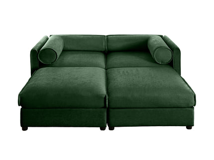 Contemporary Elegant Sofa With Storage And Ottoman