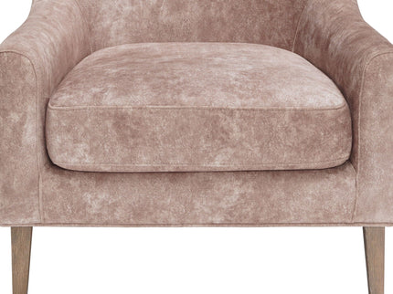 Hi Back Accent Chair - Light Brown