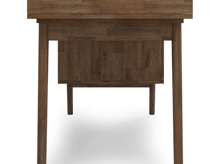 Clarkson - Desk With Side Drawers - Rustic Natural Aged Brown