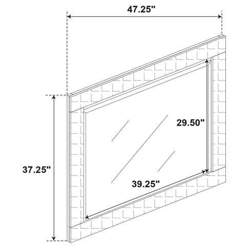 Pierce - 4 Piece Bedroom Set With LED Lighting