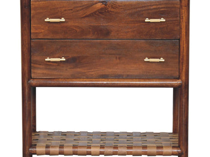 Regency - Woven 2 Drawer Nightstand - Brown