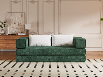 3 Seat Folding Floor Couch & King Size Bed Mattress