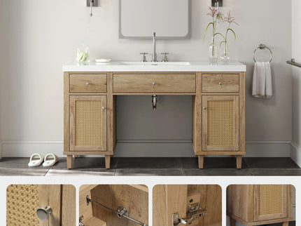 Bathroom Vanity With Sink, Spacious Storage Cabinet