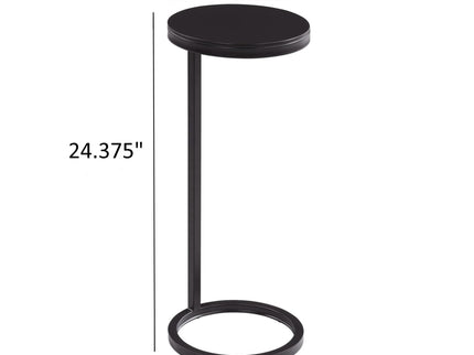 Yancey - Round Accent Table - Antique Bronze