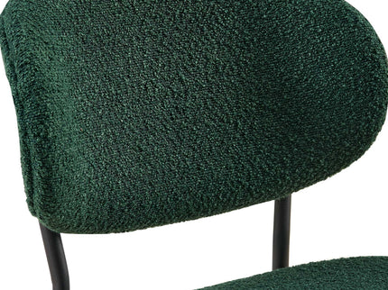 Boucle Dining Chairs, Dining Chairs With Metal Legs For Dining Room, Kitchen, Living Room