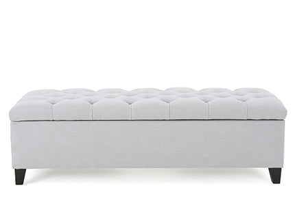 Glouster - Storage Ottoman - Light Gray