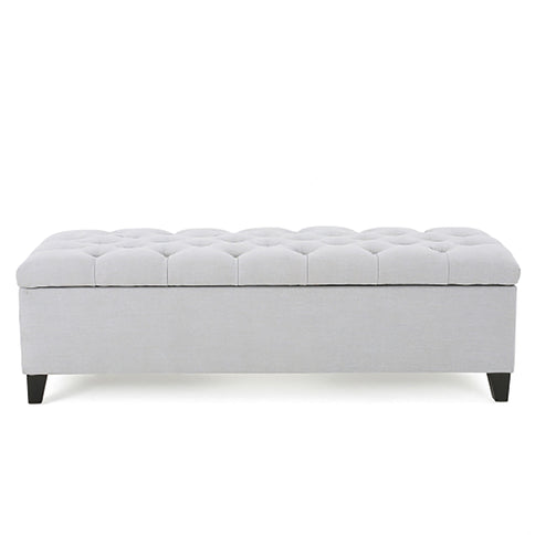 Glouster - Storage Ottoman - Light Gray
