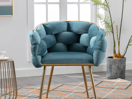 Luxury Modern Simple Leisure Single Sofa Chair Bedroom Lazy Person Household Dresser Stool Manicure Table Back Chair