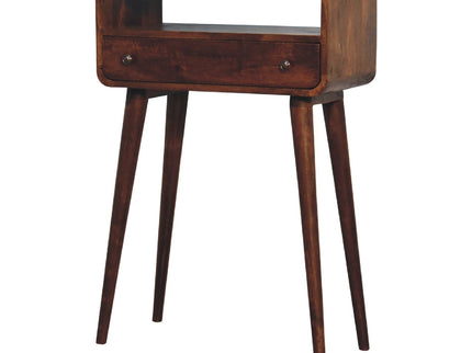 Curved Chestnut Console Table