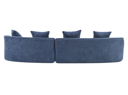 Elegant Curved Sectional Sofa With Full Foam Comfort