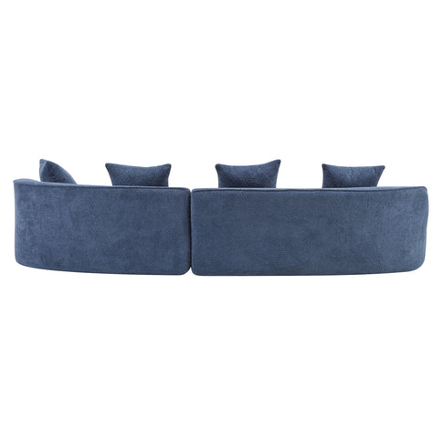Elegant Curved Sectional Sofa With Full Foam Comfort