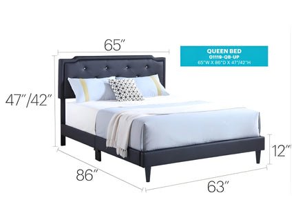 Button Tufted Bed Charming For Cozy Spaces