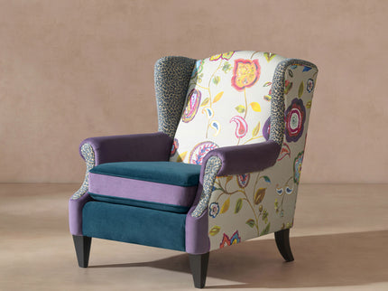 Anya - Boho Chic Wingback Accent Arm Chair