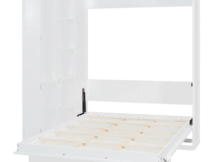Murphy Wall Bed With Shelves, Wardrobe And LED Lights