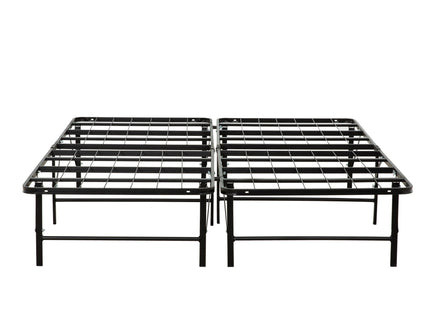 California King Size Bed Base, Mattress Foundation Bed Frame, Bedroom Furniture - Black