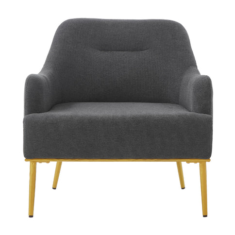 Modern Elegance Accent Chair With Curved Backrest