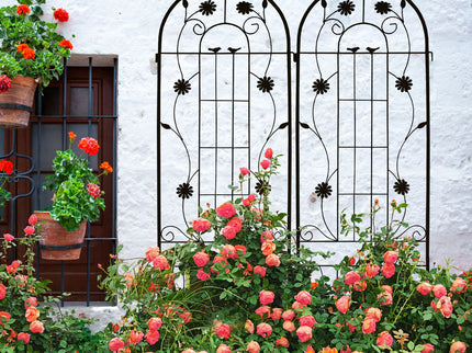 Metal Garden Trellis Rustproof Trellis For Climbing Plant Outdoor Flower Support