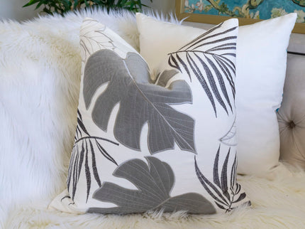 Autumn Vibes Leaf Accent Pillow