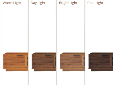 TV Stand With 2 Drawers, Doors & Cable Management, Soft Closing Hinges - Walnut