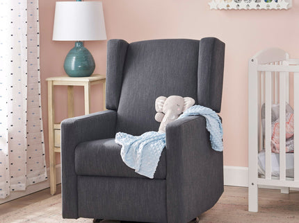 Landau Contemporary Fabric Upholstered Swivel Recliner