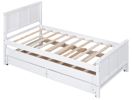 Platform Bed With Trundle And Drawers