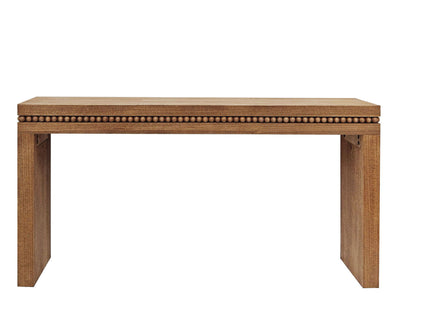 Modern Rustic Wood Table, Rectangular Living Room Center Table With Floating Top Design