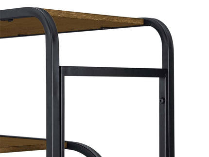 Geometric Bookcase / Display Rack - Black / Brown