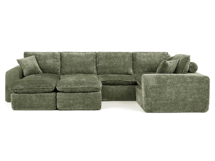 Sectional Sofa With Moveable Ottoman