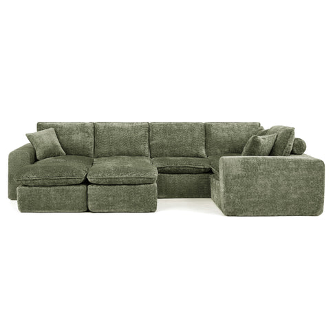 Sectional Sofa With Moveable Ottoman