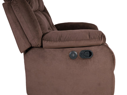 Modern Loveseat With Pillow Arms, Plush Backrest, Horizontal Tufting, USB Port