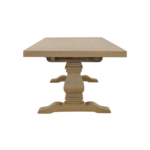 Allende - Extension Dining Table With Double Pedestal Base - Honey
