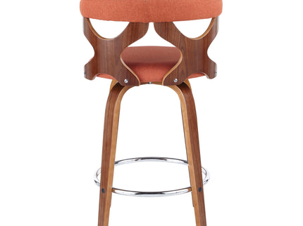 Gardenia - Mid Century Modern Fixed Height Counter Stool With Swivel (Set of 2)