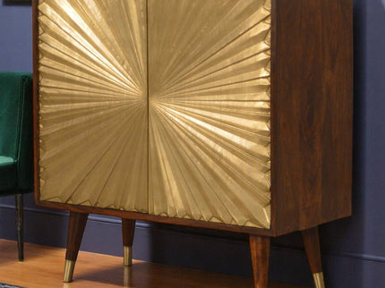 Manila - Cabinet - Gold / Brown
