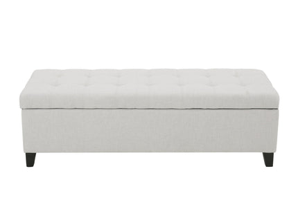 Upholstered Storage Ottoman Bench, Foot Rest For Bedroom