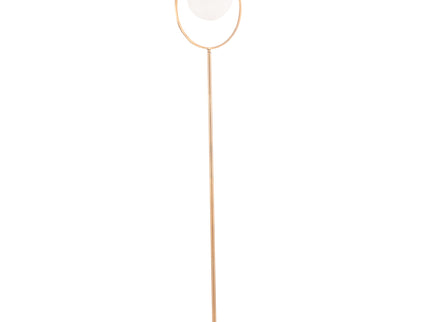Moon - Contemporary Floor Lamp - Gold / Frosted